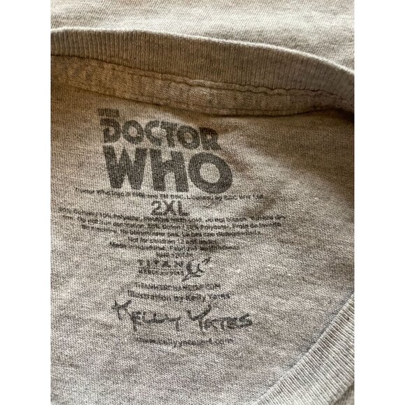 T-Shirt Men's 2XL size Doctor Who BBC 13 Doctors on Gray cartoon big head - Picture 5 of 6